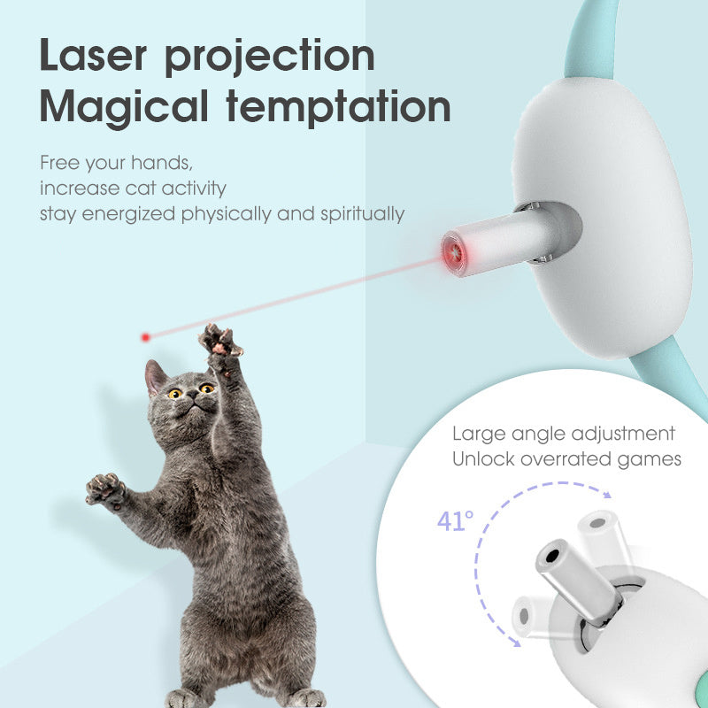 Smart Laser Cat Collar – Automatic Interactive Toy